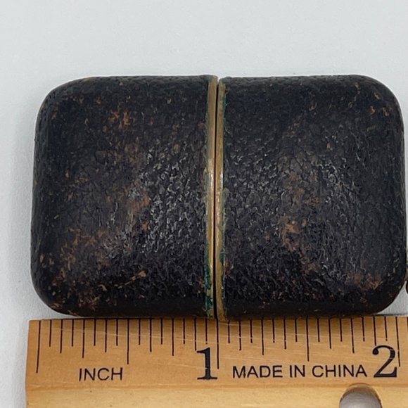 Vintage 1950s Shields Fifth Avenue N.Y  Brown Leather Purse Watch - Picture 12 of 16